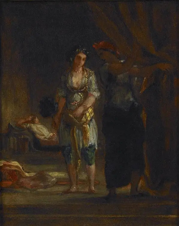Hareminteriør i Oran - Eugène Delacroix