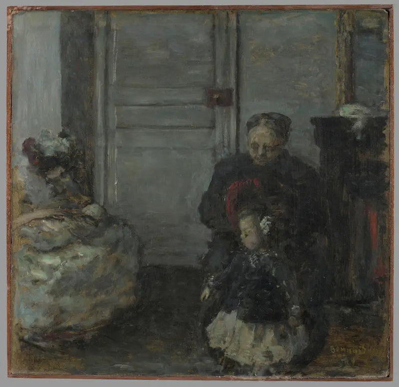 Indretning, kvinde og børn - Pierre Bonnard