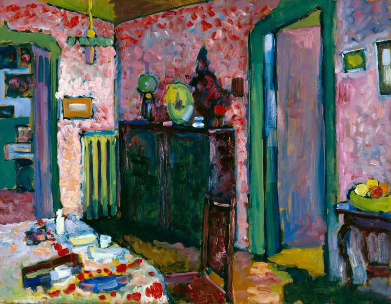 Indretning (Min spisestue) - Vassily Kandinsky