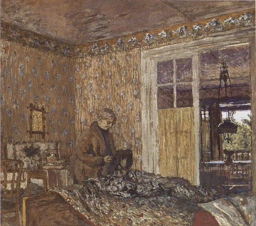 Interiør i gråt vejr, Vaucresson - Édouard Vuillard