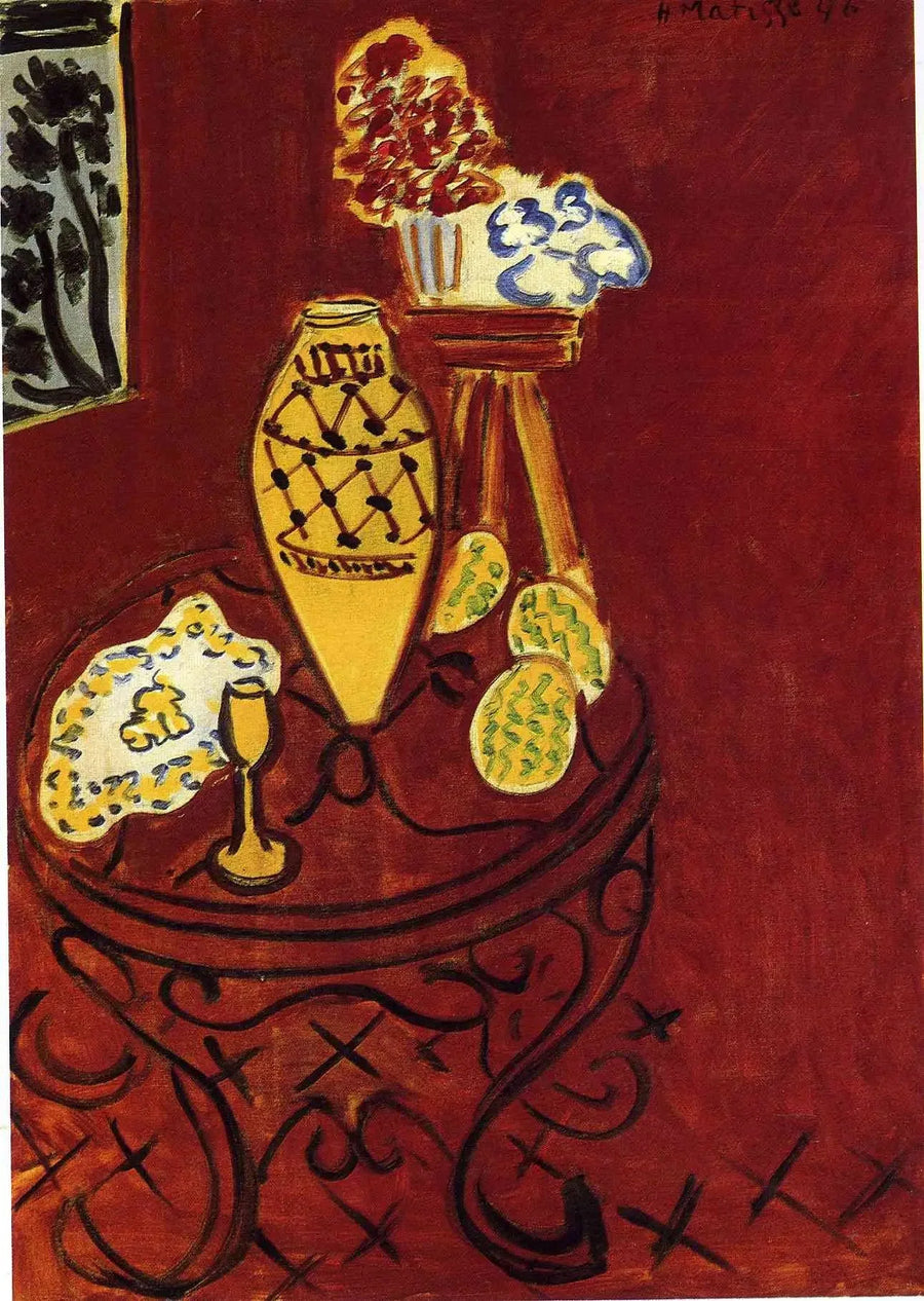 Rød indretning i Venedig - Henri Matisse