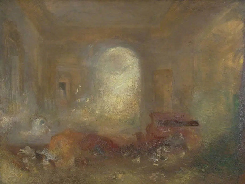 Indretning af et stort hus: Tegnesalen, East Cowes Castle - J. M. W. Turner