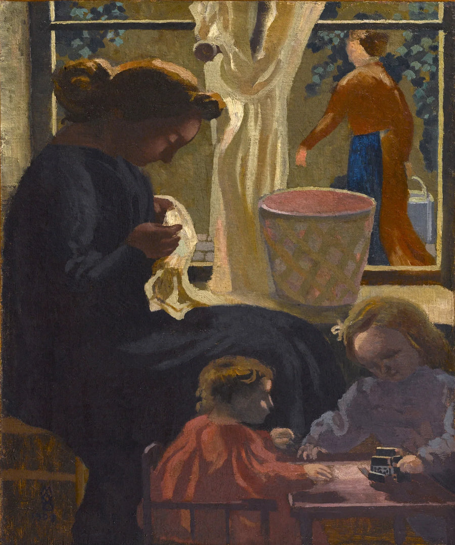Intimitet eller Ravaudeuse ved vinduet - Maurice Denis