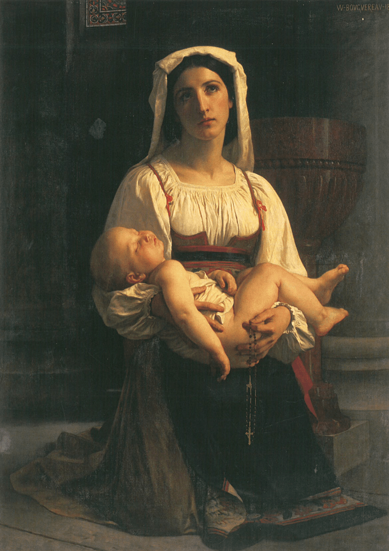 L’Invocation à la Vierge - Bouguereau