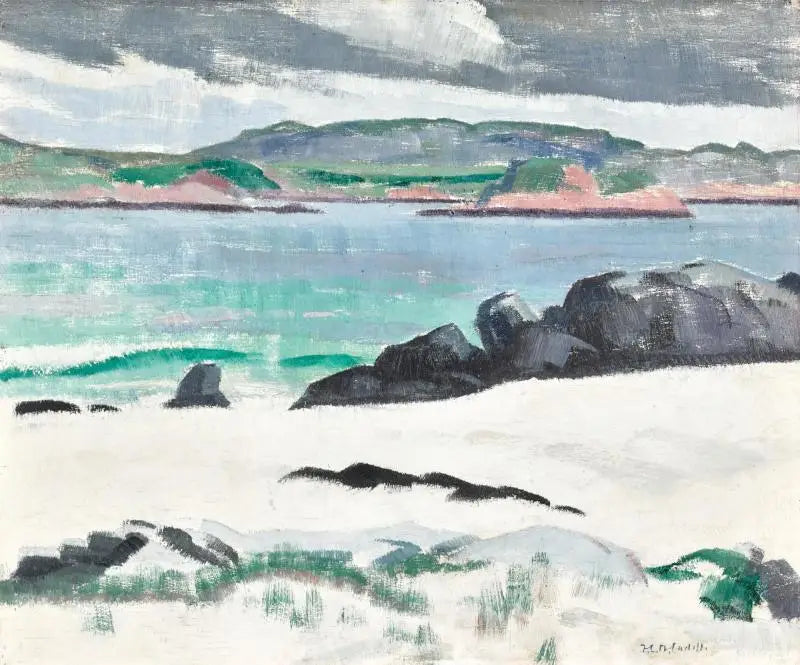 Iona, Køer Rock og Ross de Mull - Francis Cadell
