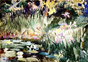 Iris og lys - Frank Weston Benson