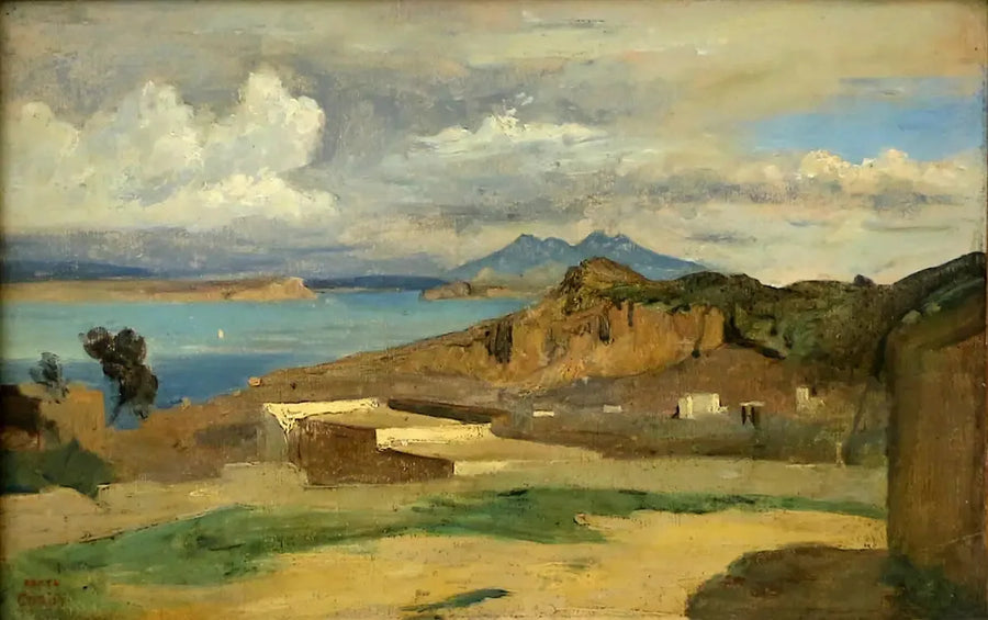 Ischia, udsigt taget fra skråningerne af Mount Epomeo - Jean-Baptiste Camille Corot