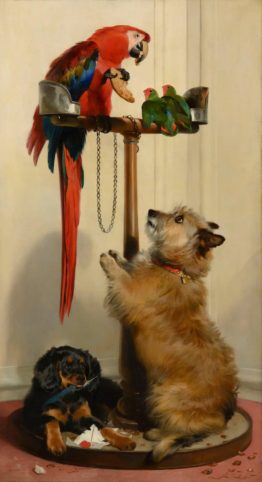 Islay, Tilco, en ara og to uadskillelige - Edwin Henry Landseer