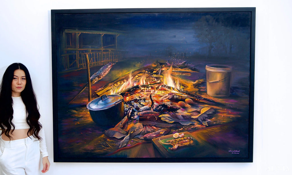 Issan | 160 X 120 cm Reproductions de tableaux à la peinture à l’huile