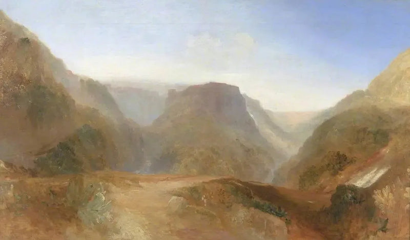 Italiensk Landskab, sandsynligvis Civita di Bagnoregio - J. M. W. Turner
