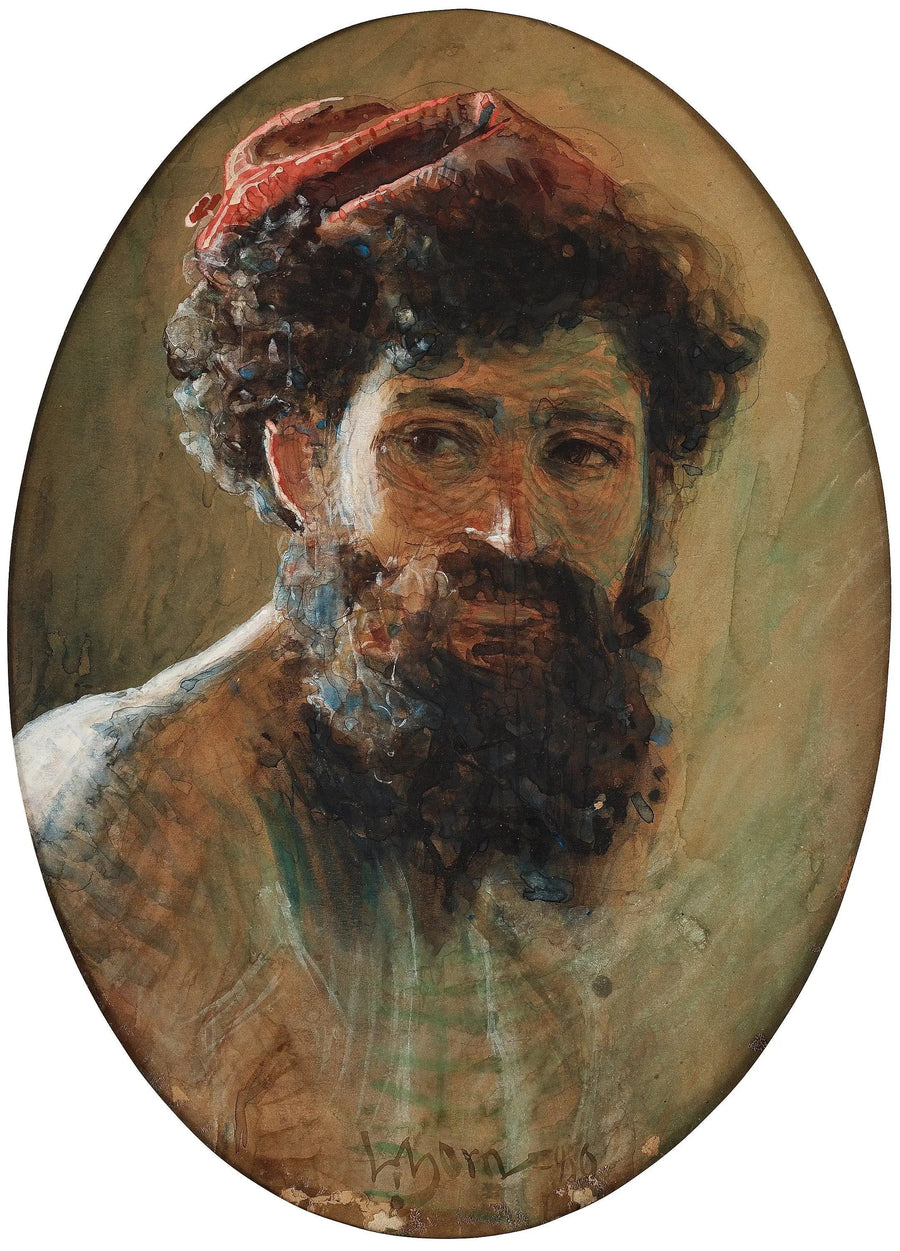 Italien med rød hat - Anders Zorn