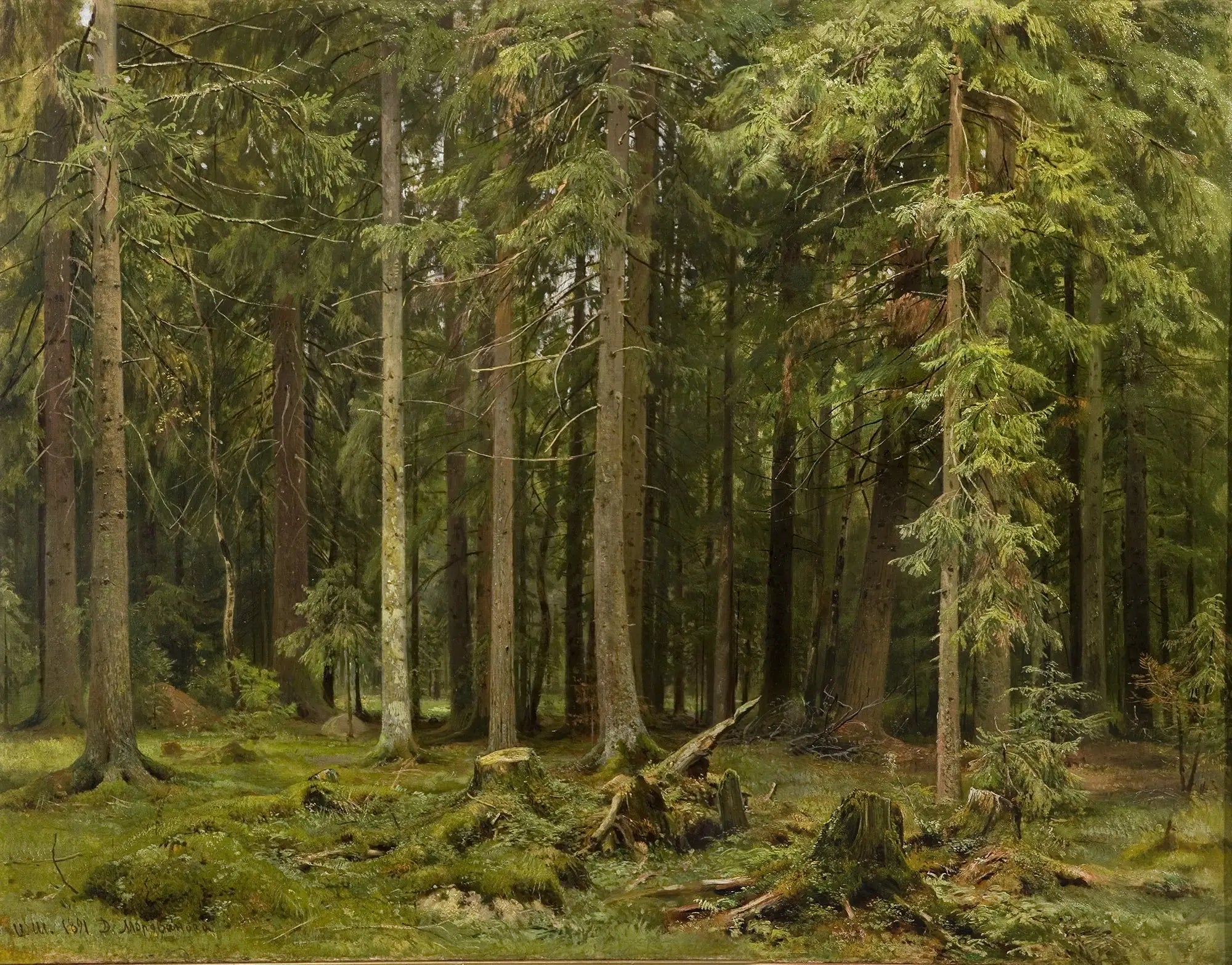 Лес в Мордвинове - Ivan Chichkine image 1 reproduction artisanale de tableau