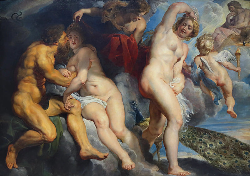 Ixion, Lapithernes konge, bedraget af Juno, som han ville forføre - Peter Paul Rubens