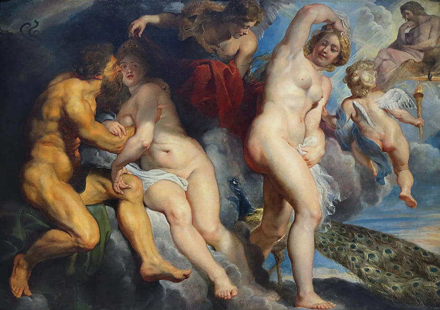 Ixion, Lapithernes konge, bedraget af Juno, som han ville forføre - Peter Paul Rubens