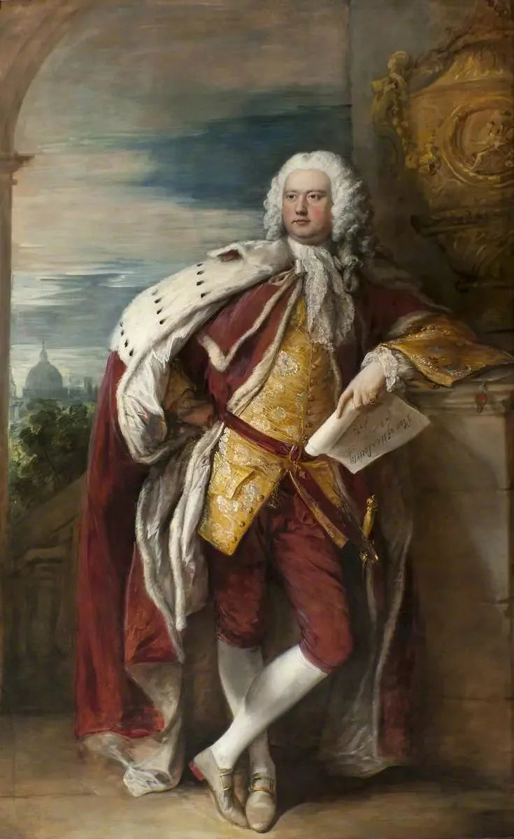 Jacob Bouverie (1694–1761), første vicomte af Folkestone og første præsident for Society of Arts (efter Thomas Hudson) - Thomas Gainsborough