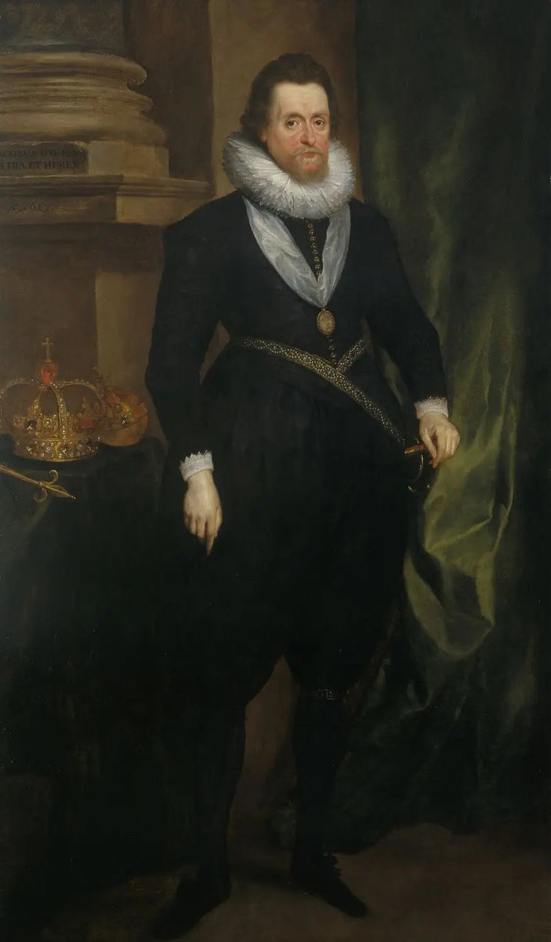 Jacques I og VI (1566-1625) - Antoine van Dyck