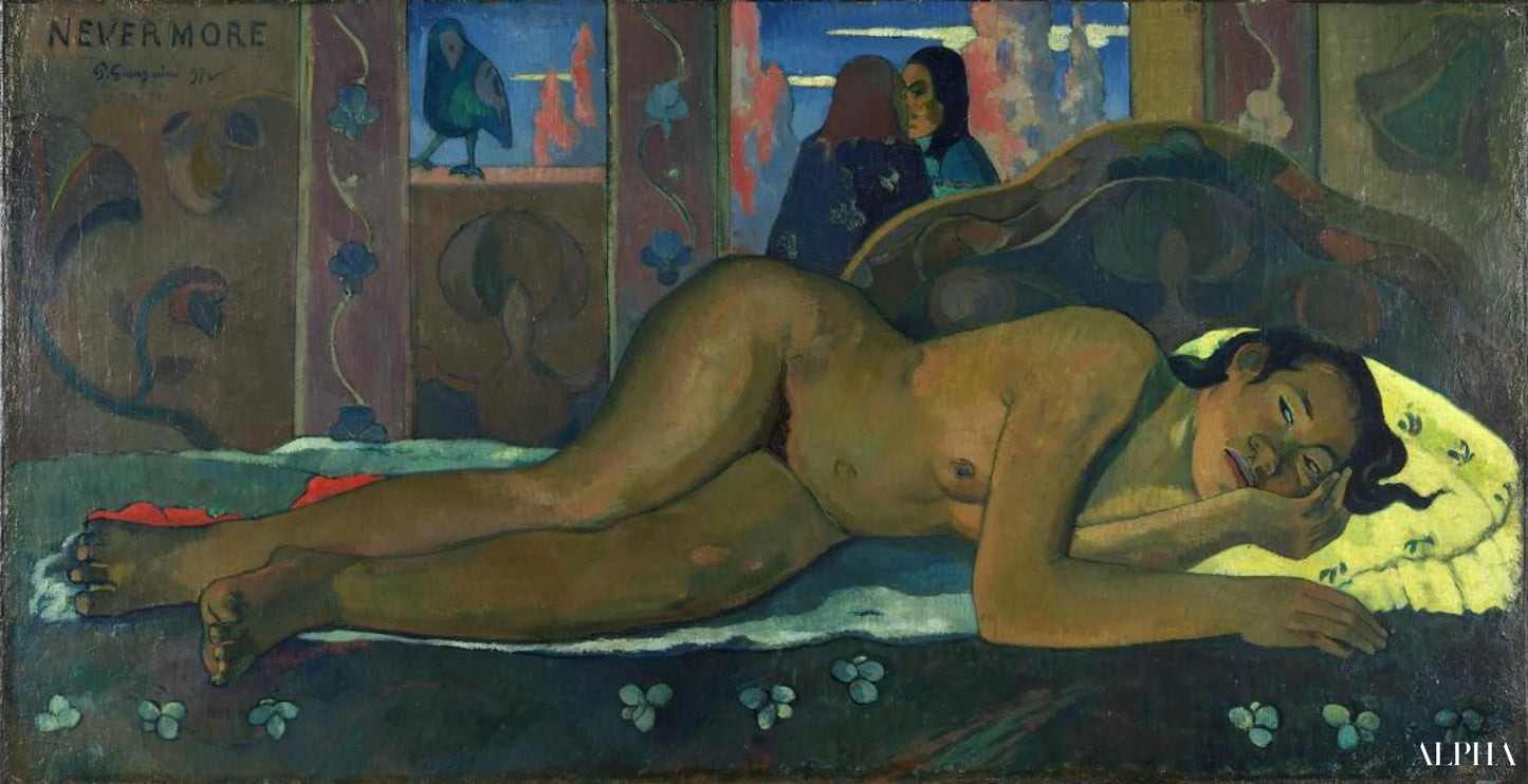 Aldrig mere - Paul Gauguin - Reproduktioner af malerier og højkvalitets malerier