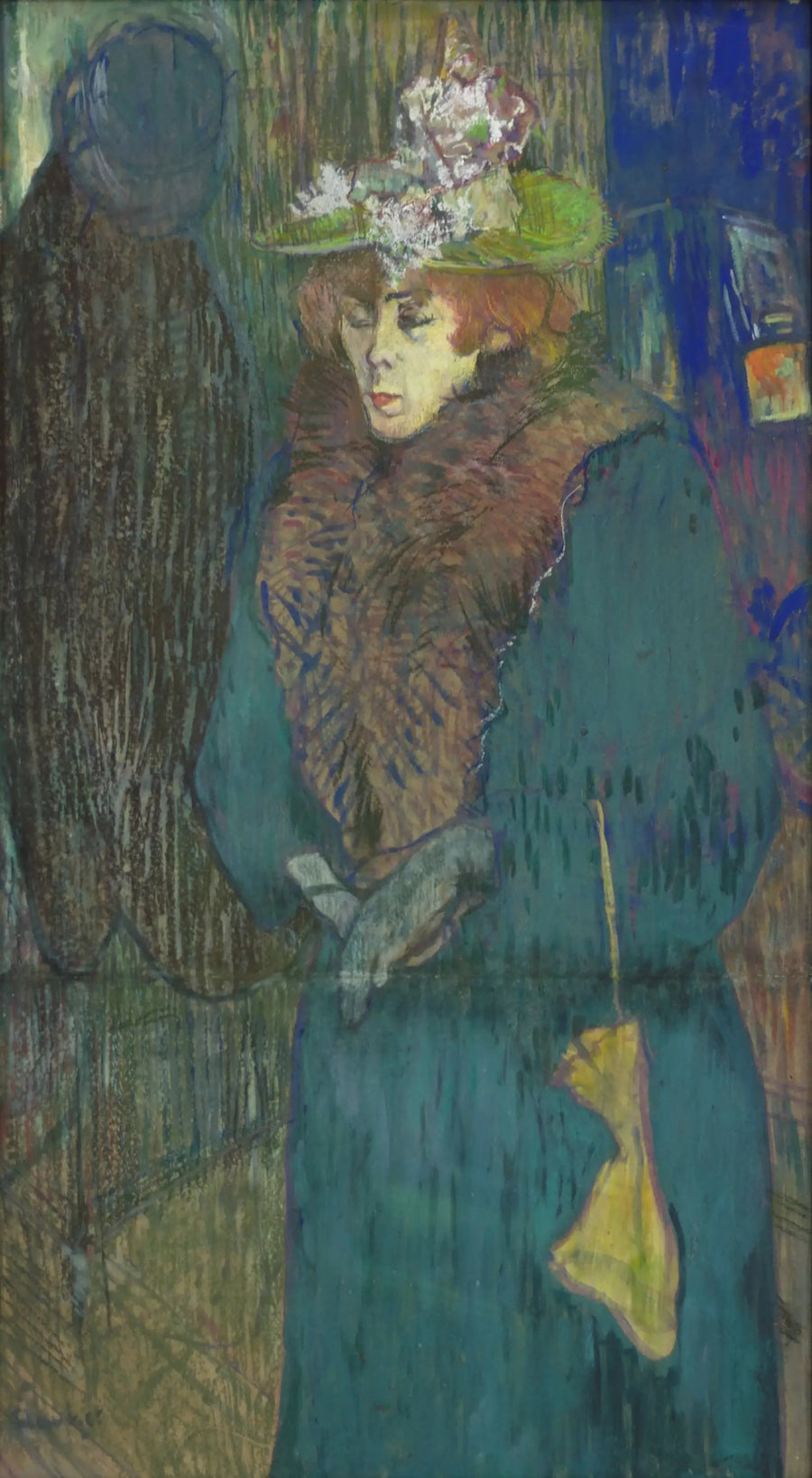 Jane Avril ankommer til Moulin Rouge - Henri de Toulouse-Lautrec