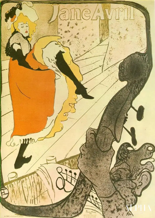 Jane Avril - Toulouse Lautrec - Reproductions de tableaux et peintures haut de gamme