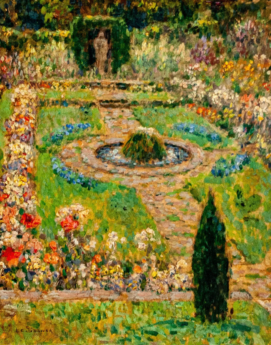 Havehave ved Hampton Court - Henri Le Sidaner