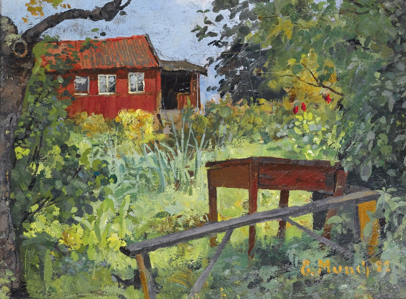 have ved det røde hus - Edvard Munch