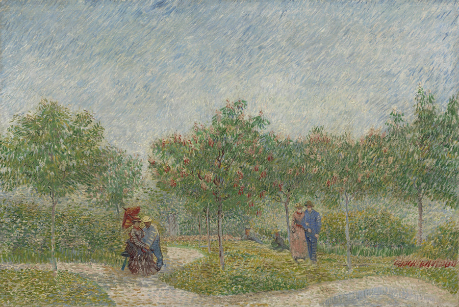 Jardin avec amoureux, square Saint-Pierre F314 de Vincent van Gogh, Van Gogh Museum