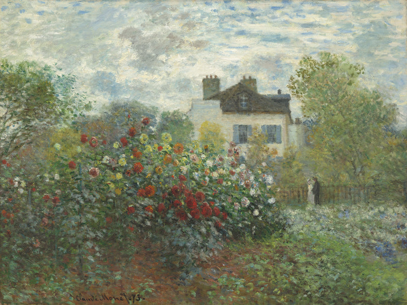 Kunstnerens have i Argenteuil W286 - Claude Monet