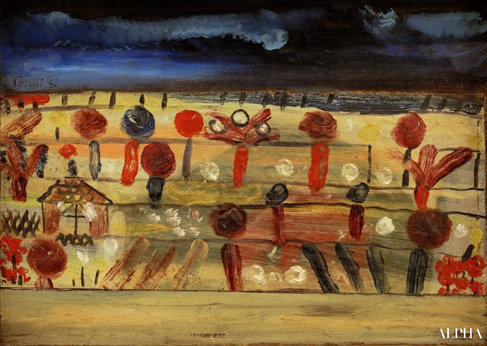 Jardin dans la plaine II - Paul Klee - Reproductions de tableaux et peintures haut de gamme