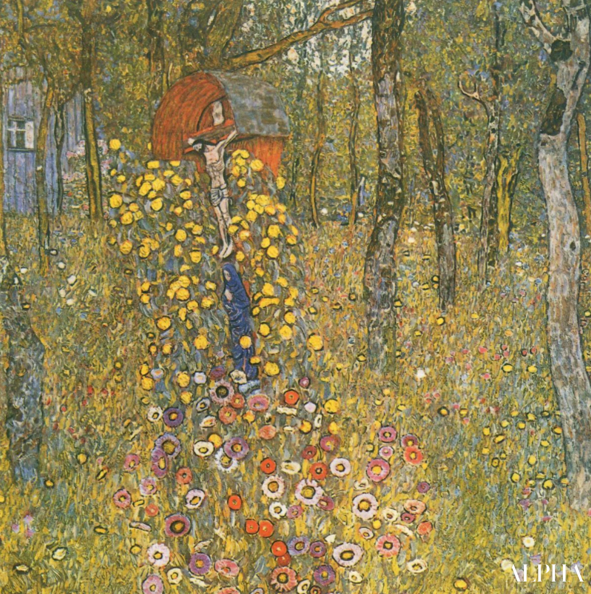 Jardin de campagne avec Croix - Gustav Klimt - Reproductions de tableaux et peintures haut de gamme