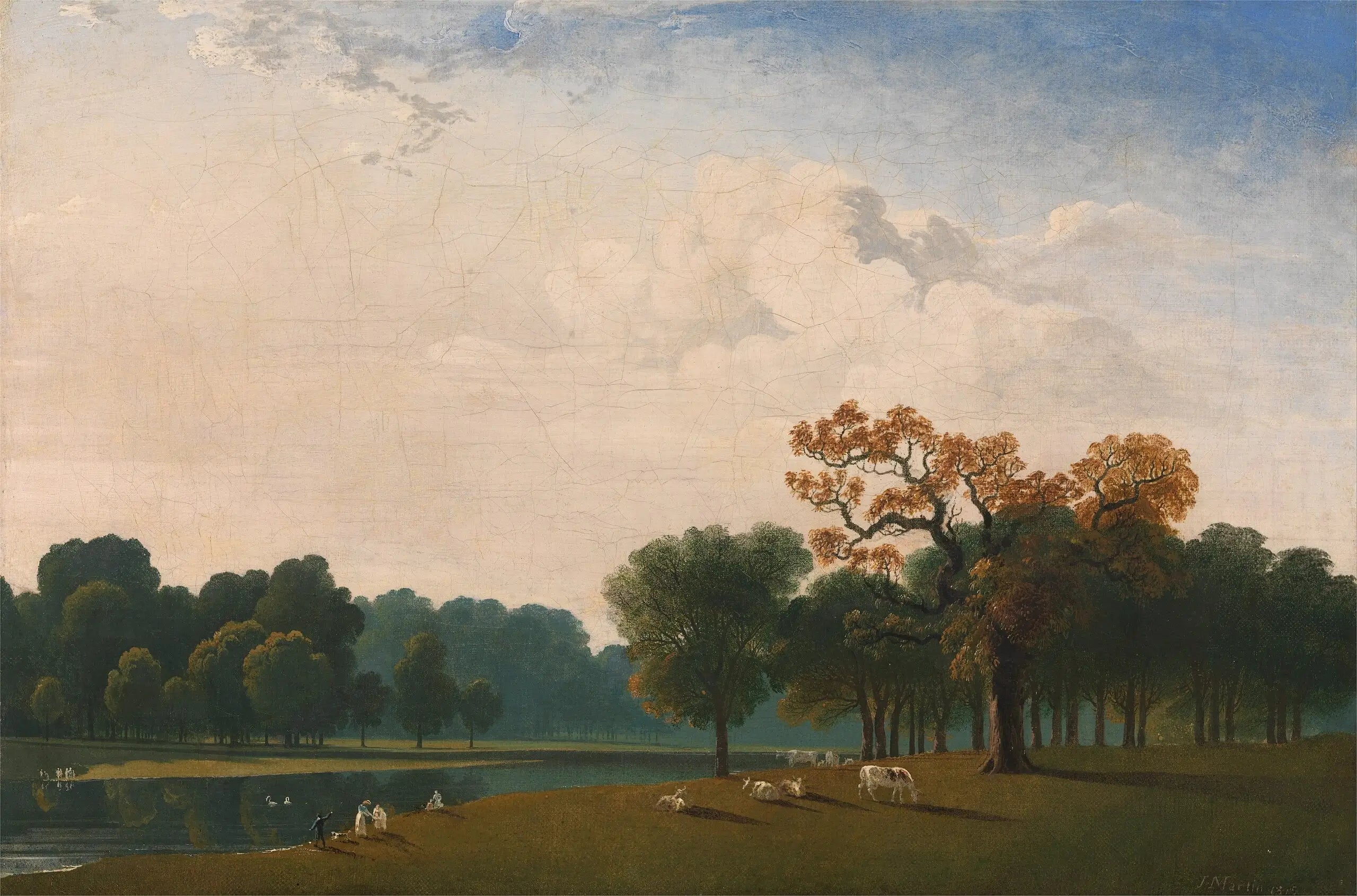 Jardin de Kensington - John Martin image 1 copie de tableau peinte à la main