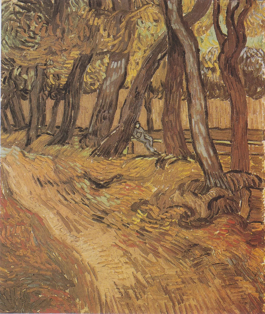 Hospitalet Saint-Paul's Have med Figur, Le - Vincent van Gogh