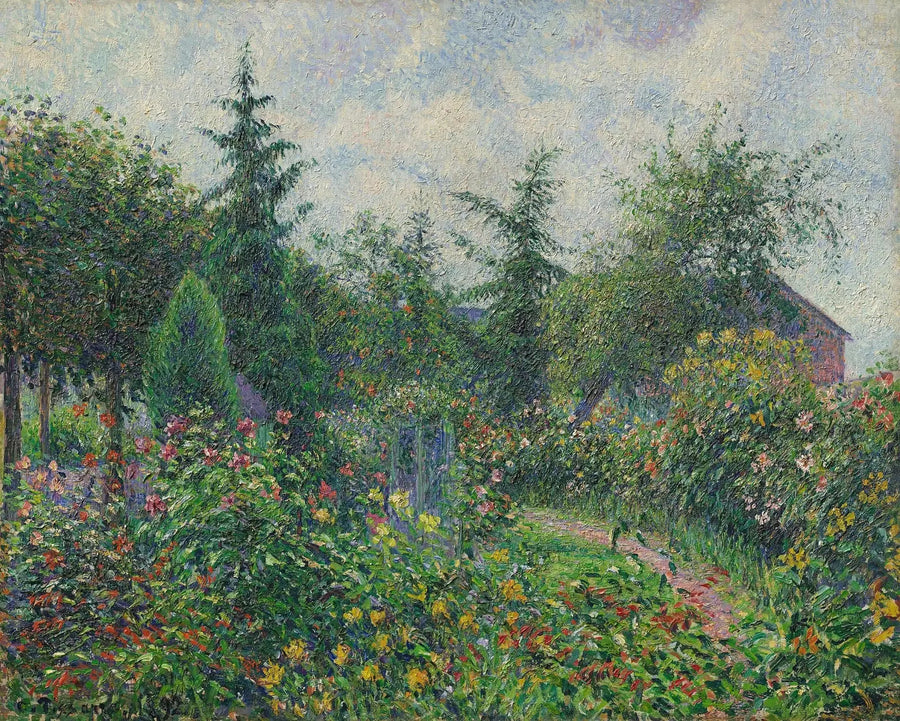 Have og hønsehus hos Octave Mirbeau, Les Damps - Camille Pissarro