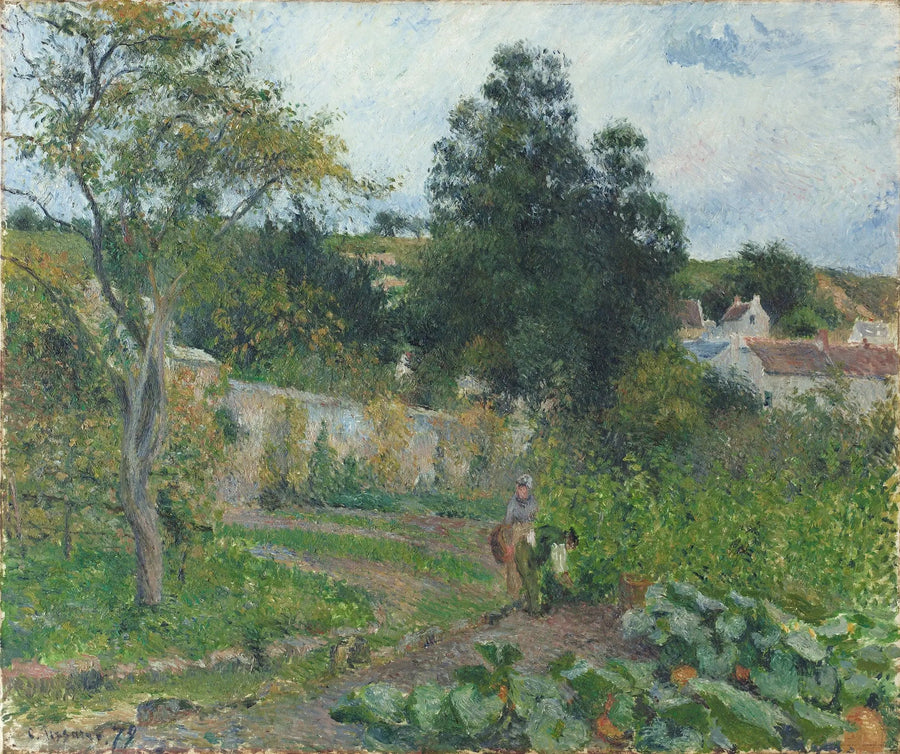 Køkkenhave ved Ermitagen, Pontoise - Camille Pissarro