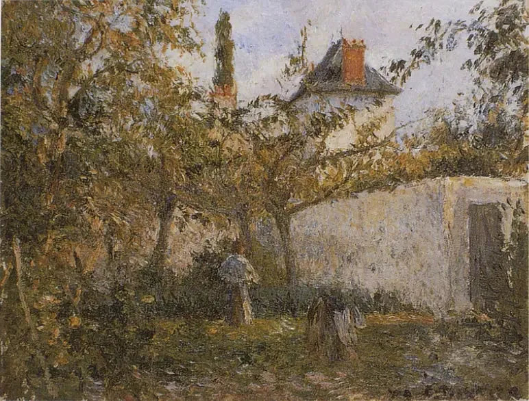 Køkkenhave og frugthave, Pontoise - Camille Pissarro