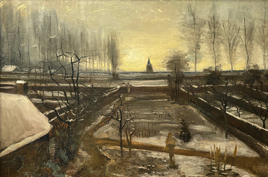 Præstegårdshaven i Nuenen under sneen - Vincent van Gogh