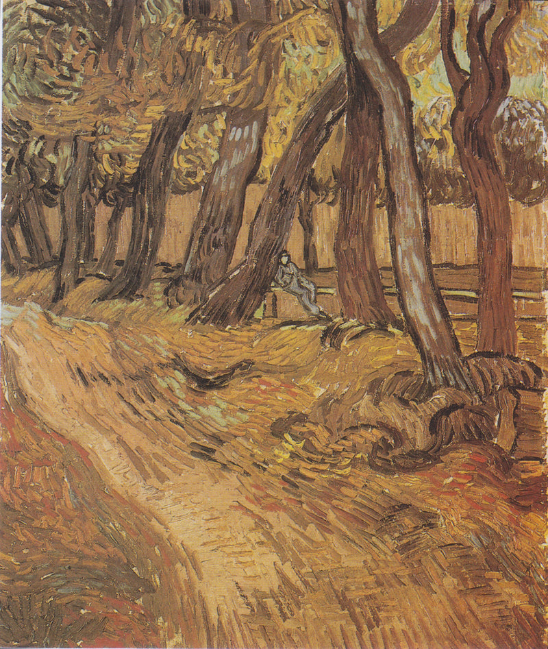 Hospitalet Saint-Paul's Have med Figur, Le - Vincent van Gogh