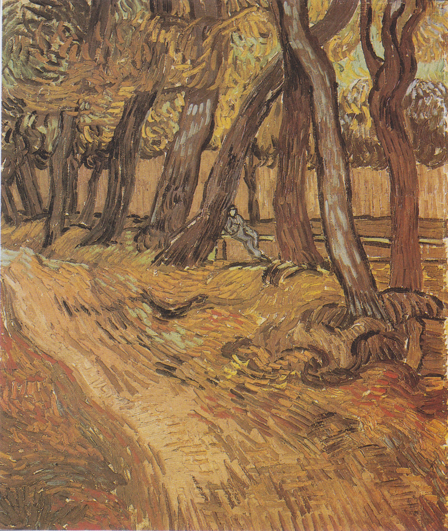 Hospitalet Saint-Paul's Have med Figur, Le - Vincent van Gogh