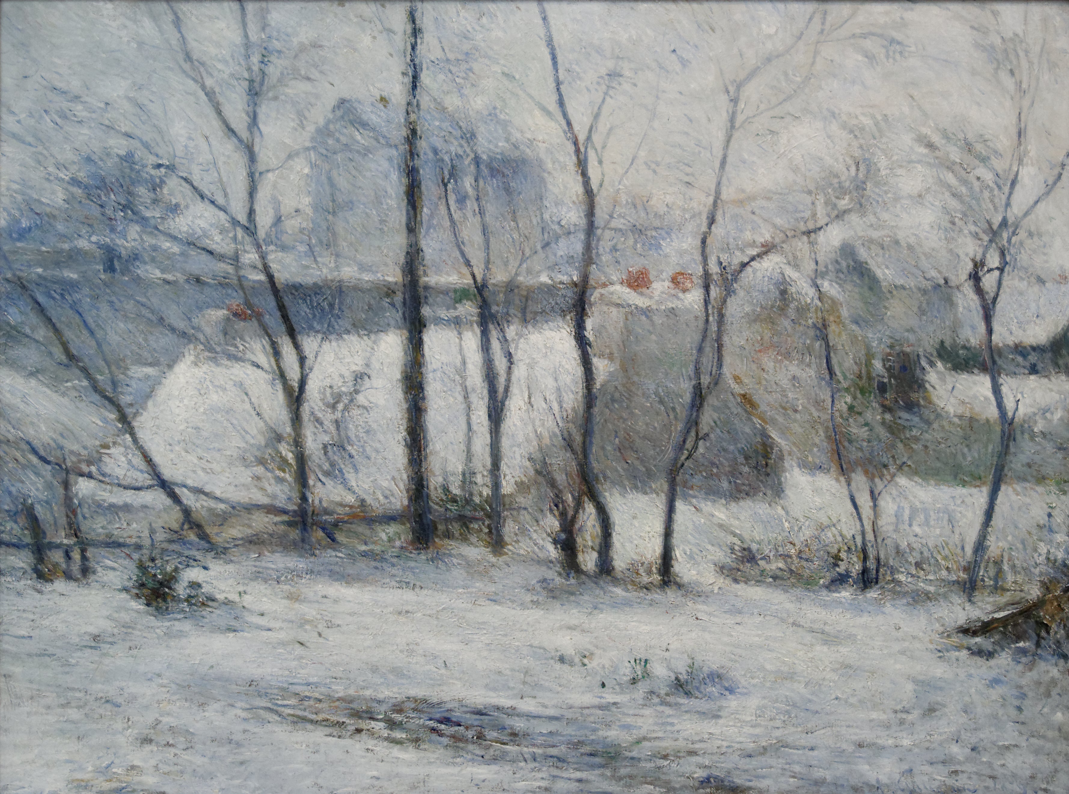 Reproduction du tableau « Jardin sous la neige - Paul Gauguin » par Alpha Reproduction en peinture à l’huile