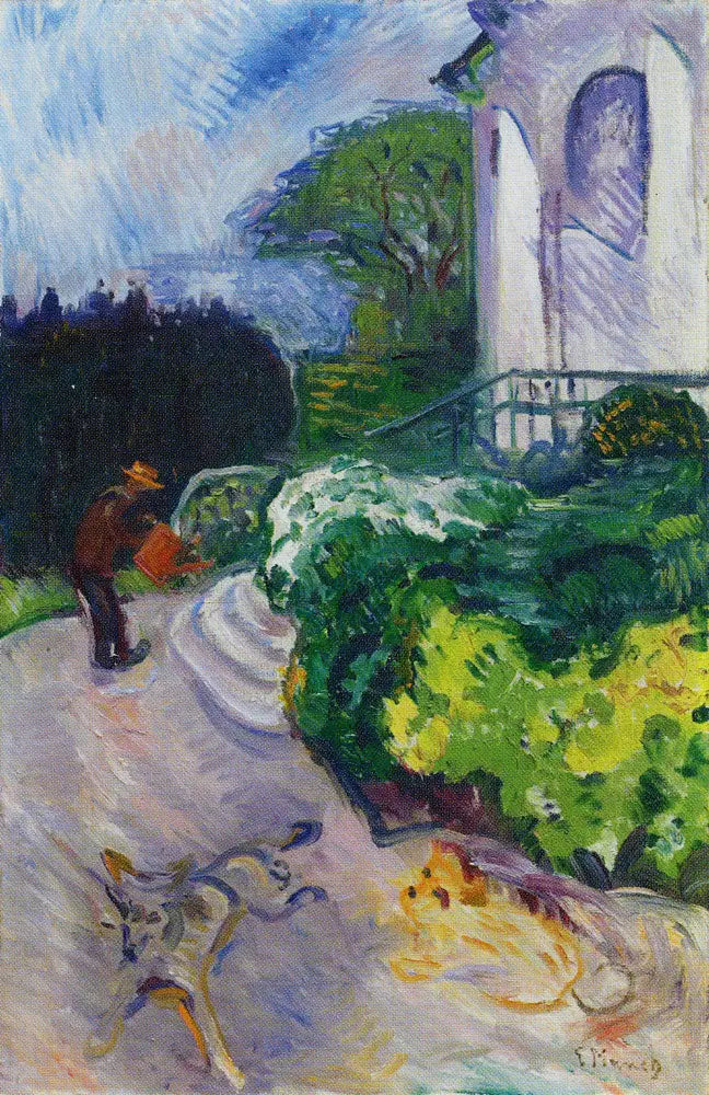 Dansk gartner i Dr. Lindes have - Edvard Munch