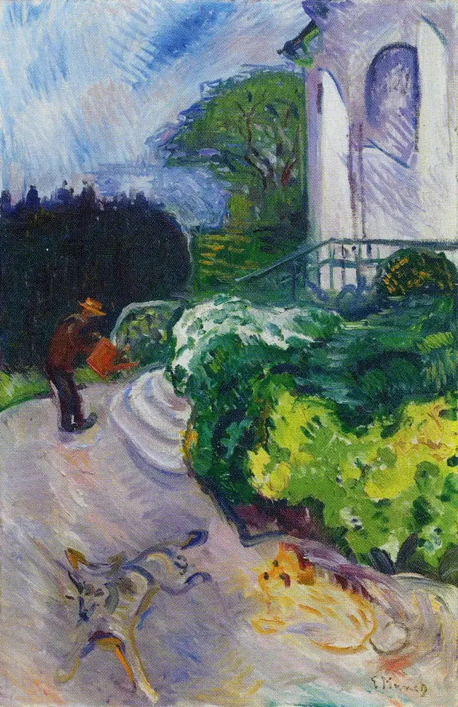 Dansk gartner i Dr. Lindes have - Edvard Munch
