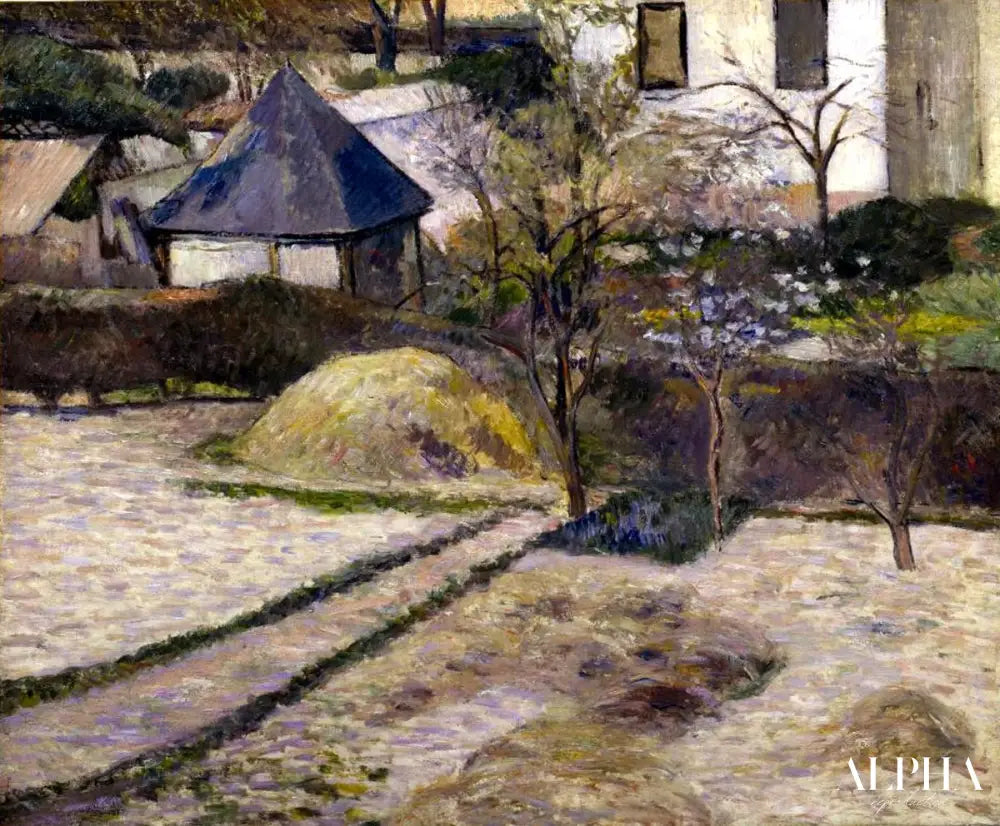 Jardins au pré printemps à Rouen - Paul Gauguin - Reproductions de tableaux et peintures haut de gamme