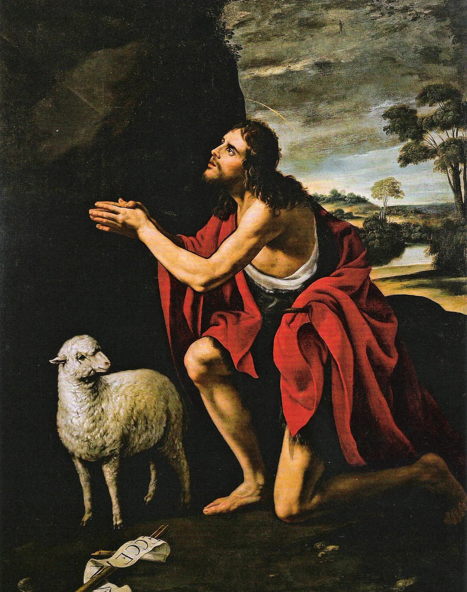 Jean-Baptiste en prière - Juan van der Hamen image 1 tableau peint à l’huile sur toile