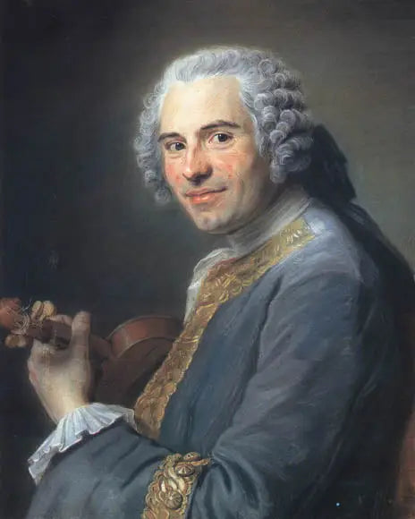 Jean-Joseph Cassanéa de Mondonville (1711-1772), fransk violinist og komponist - Maurice-Quentin de La Tour