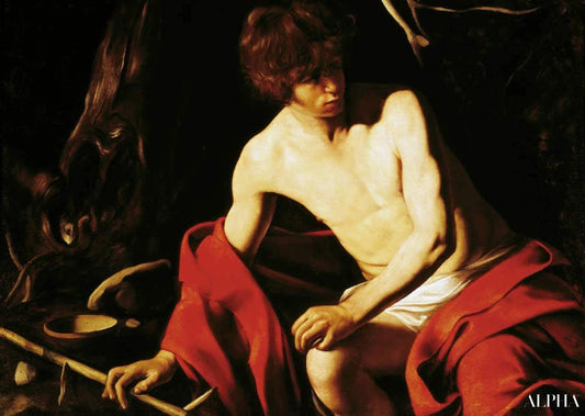 Jean le Baptiste omkring 1603 - Caravaggio - Reproduktioner af malerier og højkvalitets malerier