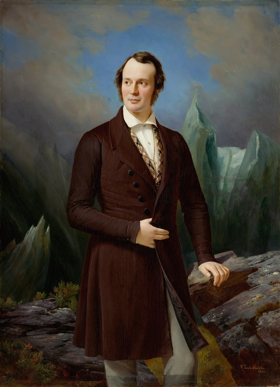 Jean-Louis Rodolphe Agassiz (1807-1873) - Fritz Zuber-Buhler image 1 reproduction de peinture à l’huile