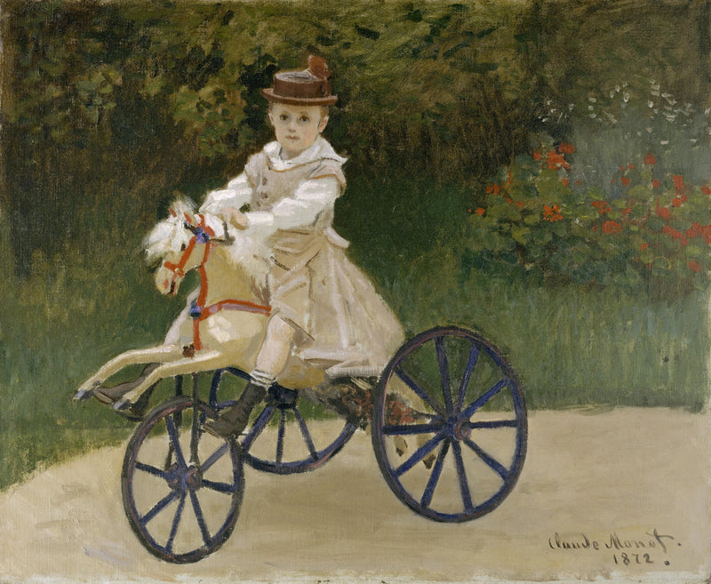 Jean Monet på sin hestetricykel W238 - Claude Monet