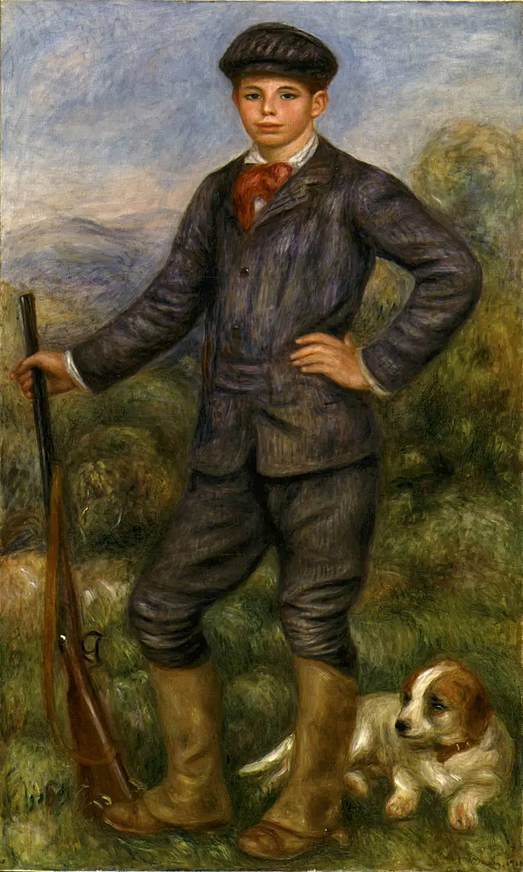 Jean Renoir som jæger - Pierre-Auguste Renoir