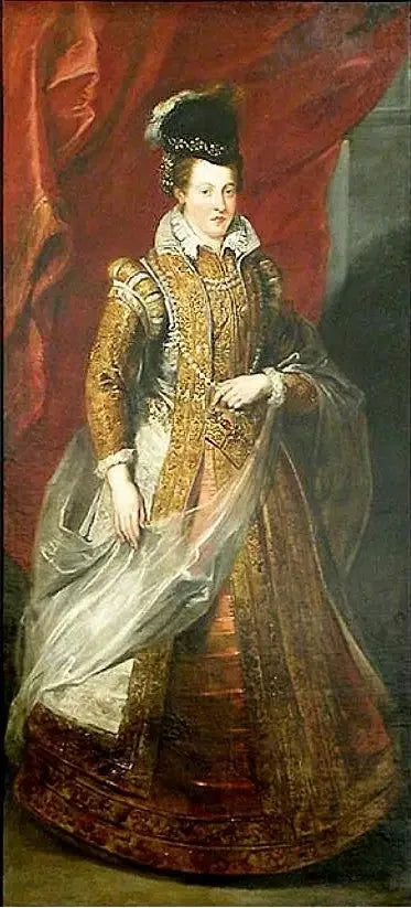 Jeanne d'Autriche, storhertuginde af Toscana, mor til Marie de Médicis - Peter Paul Rubens