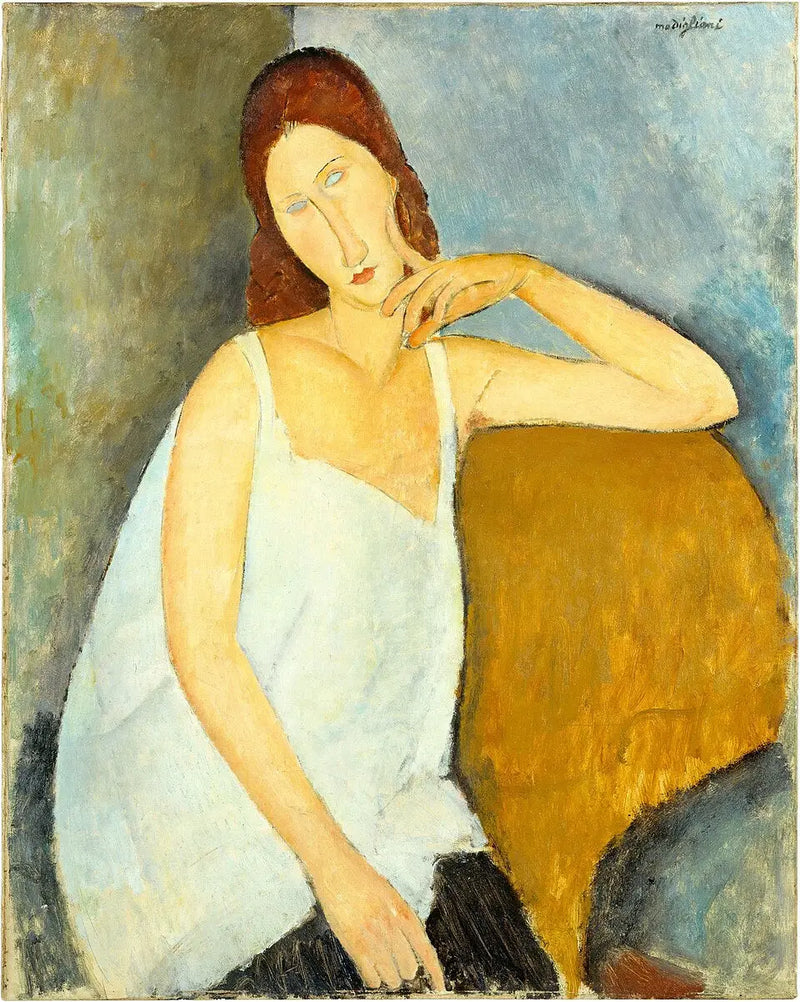 Jeanne Hébuterne med bare skuldre - Amedeo Modigliani