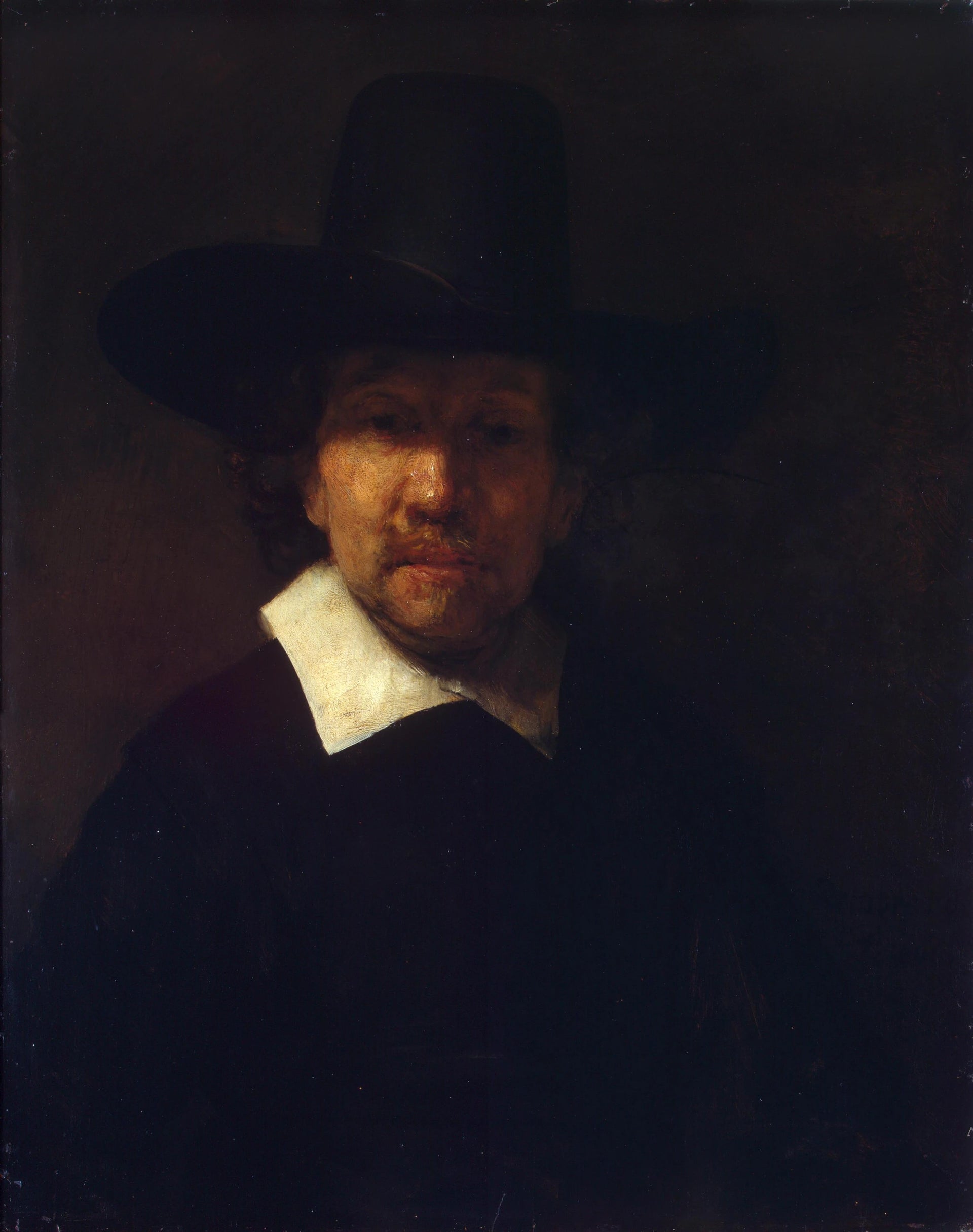 Portrait du poète Jeremias de Decker — Rembrandt, 1656, musée de l’Ermitage